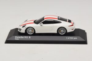 Porsche 911 991.1 R Λευκό Με Κόκκινες Ρίγες Minichamps 1:43 410066220 Μέταλλο - εικόνα 2 από 6