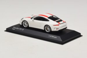 Porsche 911 991.1 R Λευκό Με Κόκκινες Ρίγες Minichamps 1:43 410066220 Μέταλλο - εικόνα 4 από 6