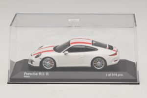 Porsche 911 991.1 R Λευκό Με Κόκκινες Ρίγες Minichamps 1:43 410066220 Μέταλλο - εικόνα 5 από 6