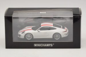 Porsche 911 991.1 R Λευκό Με Κόκκινες Ρίγες Minichamps 1:43 410066220 Μέταλλο - εικόνα 6 από 6