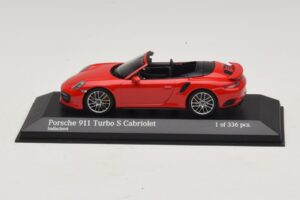 Porsche 911 991.1 Turbo S Καμπριολέ Κόκκινο Minichamps 1:43 410067180 Μέταλλο