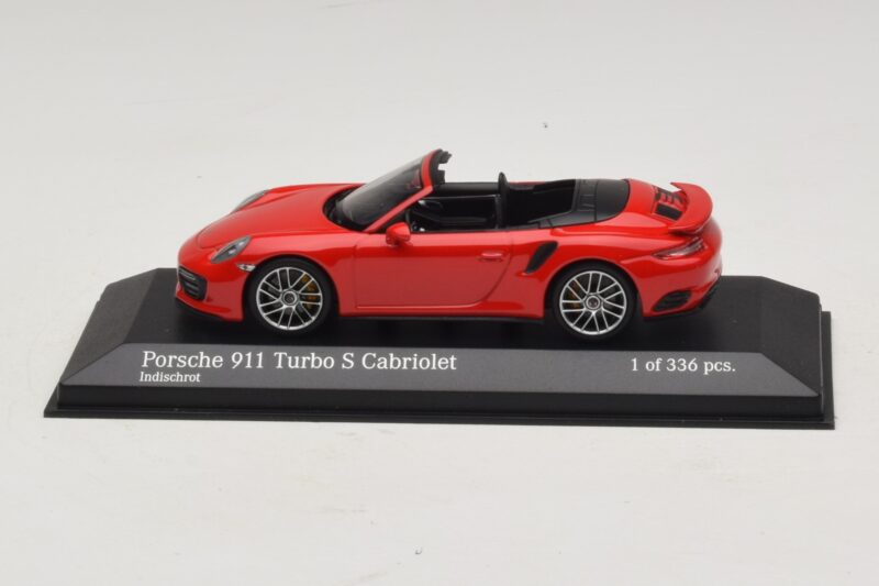 Porsche 911 991.1 Turbo S Καμπριολέ Κόκκινο Minichamps 1:43 410067180 Μέταλλο