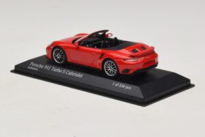 Porsche 911 991.1 Turbo S Καμπριολέ Κόκκινο Minichamps 1:43 410067180 Μέταλλο - εικόνα 3 από 5