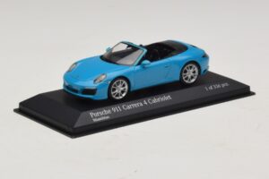Porsche 911 991.2 Carrera 4 Καμπριολέ Μπλε Minichamps 1:43 410067232 Μέταλλο - εικόνα 2 από 5