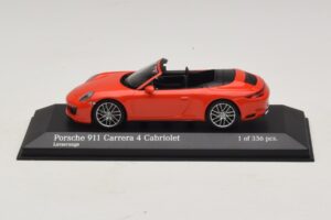 Porsche 911 991.2 Carrera 4 Καμπριολέ Πορτοκαλί Minichamps 1:43 410067231 Μέταλλο