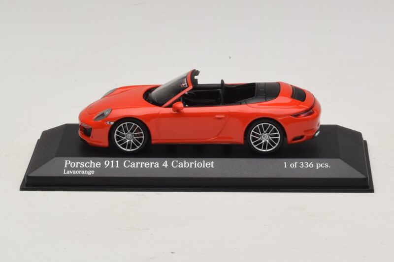 Porsche 911 991.2 Carrera 4 Καμπριολέ Πορτοκαλί Minichamps 1:43 410067231 Μέταλλο