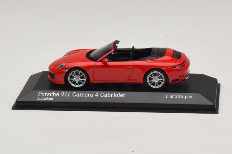 Porsche 911 991.2 Carrera 4 Καμπριολέ Κόκκινο Minichamps 1:43 410067230 Μέταλλο
