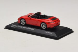 Porsche 911 991.2 Carrera 4 Καμπριολέ Κόκκινο Minichamps 1:43 410067230 Μέταλλο - εικόνα 3 από 5