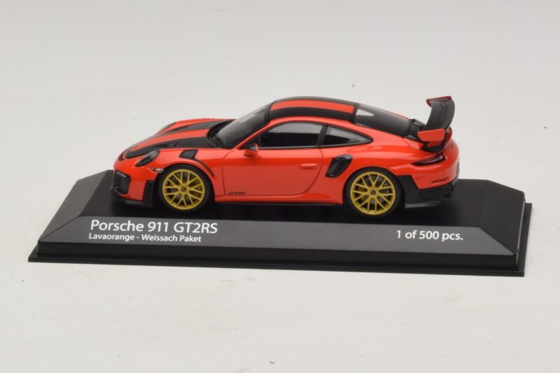 Porsche 911 991.2 GT2 RS Weissach Package Πορτοκαλί Minichamps 1:43 410067224 Μέταλλο