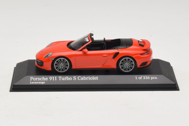 Porsche 911 991 Turbo S Καμπριολέ Πορτοκαλί Minichamps 1:43 410067181 Μέταλλο