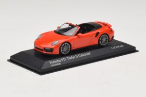 Porsche 911 991 Turbo S Καμπριολέ Πορτοκαλί Minichamps 1:43 410067181 Μέταλλο - εικόνα 2 από 5