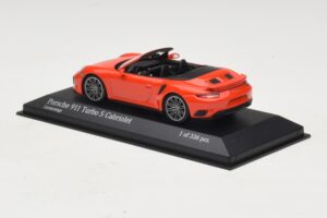 Porsche 911 991 Turbo S Καμπριολέ Πορτοκαλί Minichamps 1:43 410067181 Μέταλλο - εικόνα 3 από 5