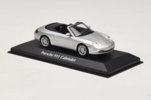 Porsche 911 996 Καμπριολέ Ασημί Maxichamps 1:43 940061031 Μέταλλο - εικόνα 3 από 5