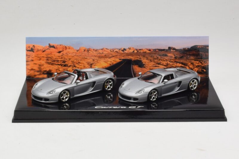 Porsche Carrera GT Spider & Κουπέ Σετ Ασημί Minichamps 1:43 WAP02010314 Μέταλλο