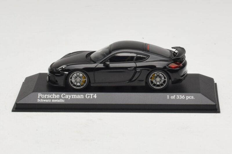 Porsche Cayman GT4 981 Black Metallic Minichamps 1:43 410066121 Μέταλλο