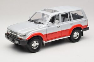 Toyota Land Cruiser J80 Ασημί Κόκκινο Road Legends 1:18 92098 Μέταλλο