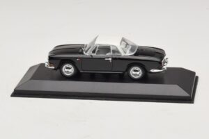 Volkswagen Karmann Ghia Μαύρο με λευκή οροφή Minichamps 1:43 430050224 Μέταλλο