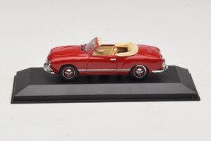 Volkswagen Karmann Ghia Καμπριολέ Σκούρο Κόκκινο Minichamps 1:43 5032 Μέταλλο