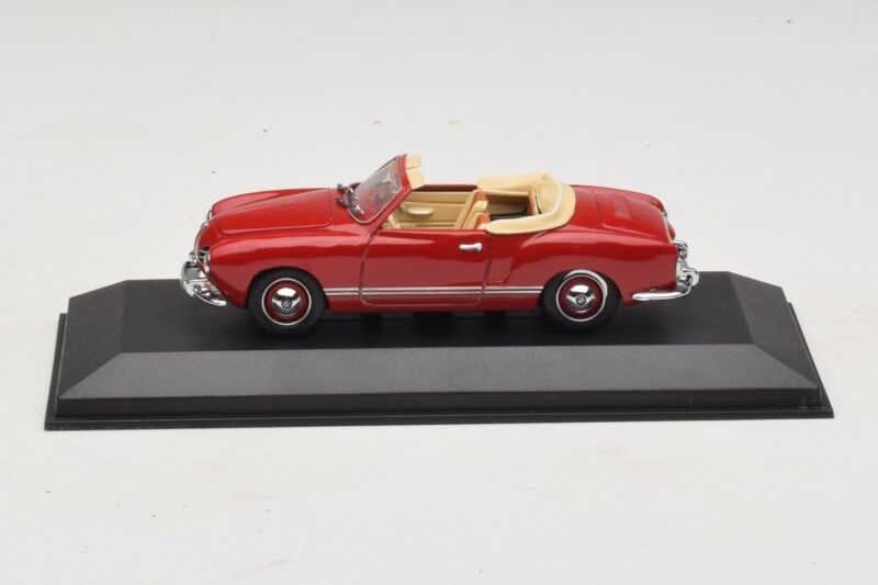Volkswagen Karmann Ghia Καμπριολέ Σκούρο Κόκκινο Minichamps 1:43 5032 Μέταλλο