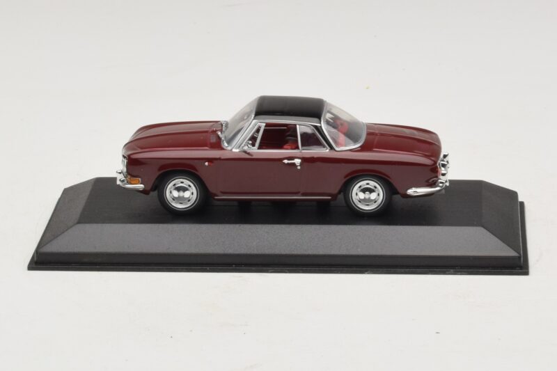 Volkswagen Karmann Ghia Κόκκινο Με Μαύρη Οροφή Minichamps 1:43 GHIA002 Μέταλλο