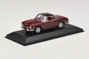 Volkswagen Karmann Ghia Κόκκινο Με Μαύρη Οροφή Minichamps 1:43 GHIA002 Μέταλλο - εικόνα 2 από 5